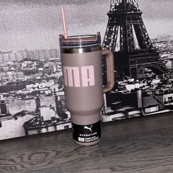 Puma Brown Water Bottle Thermos for Dining - Picture 5 of 8
